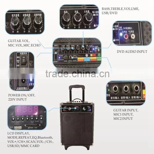 audio-mixer portable meeting amplifier portable speaker for hamburger