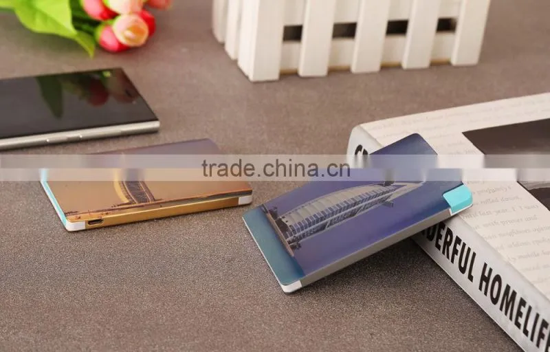 2016 3000mah shenzhen factory ultra slim credit card power bank