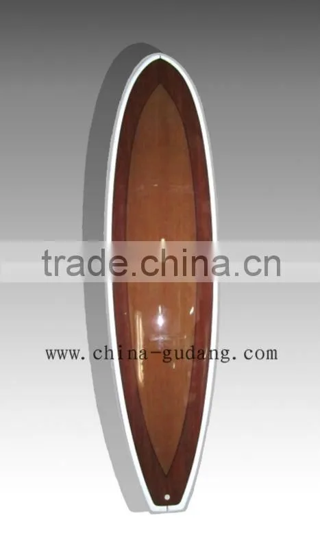 Wood design supboard fiberglass stand up paddle board EPS sup board surfboard