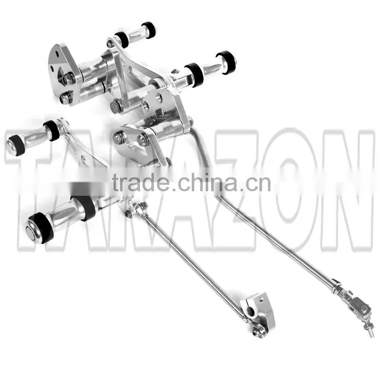 Motocycle Custom Made CNC Aluminum Adjustable Rear Sets Forward Foot Controls