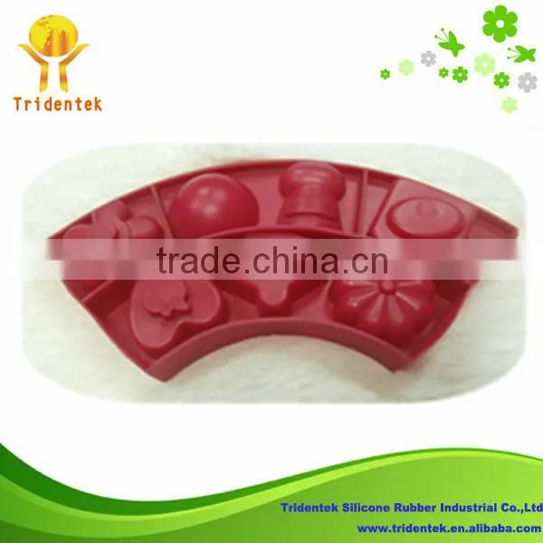 2015 new design food grade ice tools silicone chocolate molds