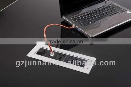 electric desktop electrical hdmi socket connector for conference