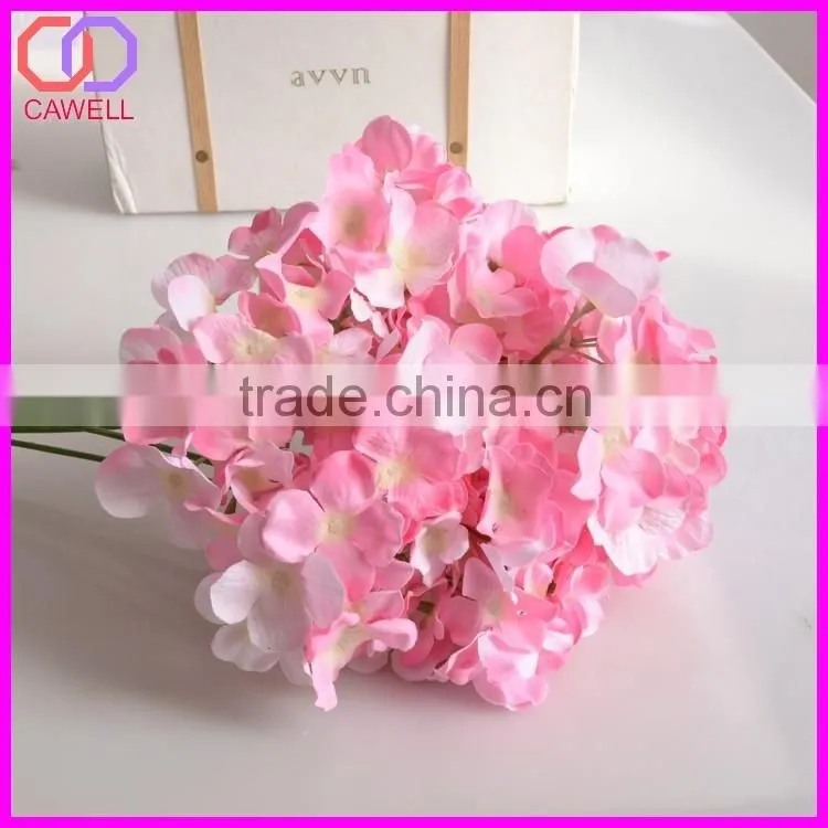5 heads blue and white hydrangea bouquet cheap artificial hydrangea flower