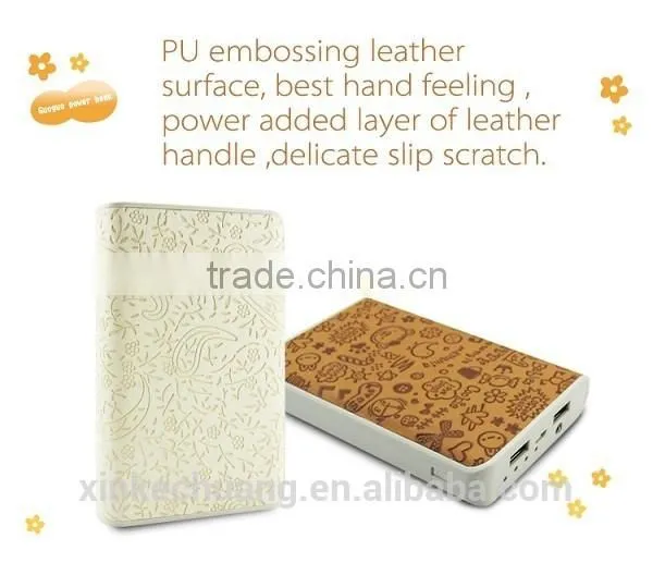 Guoguo Dual USB LED Light External Battery Pack Portable 11000mAh Power Bank for iphone,samsung