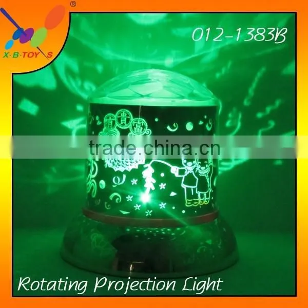 Whole Sale New 360 Degree Rotating change colors LED Projection Decoration Night Light Mini Party Light Rotating Holiday Light