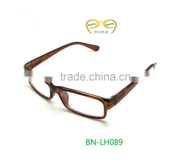 high quality wholesale half fram brown color reading glasses