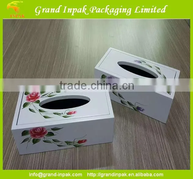 High Quality Wooden Jewelry Storage and Display with Flower Drawing