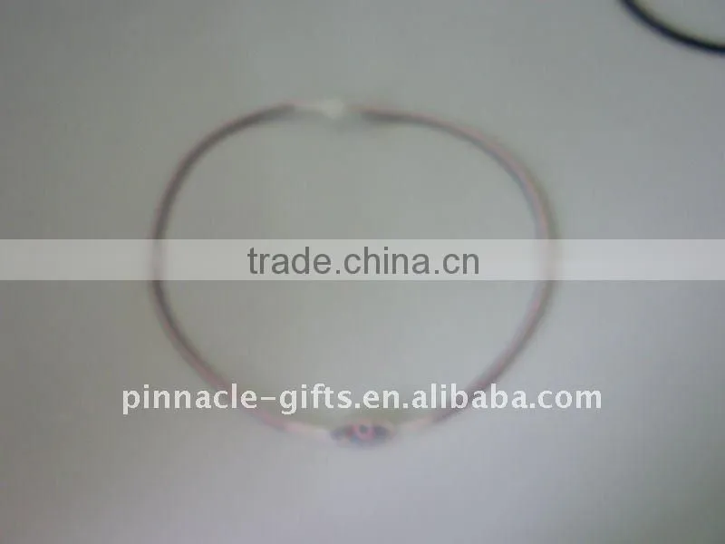 colour red silicone necklace for promotion