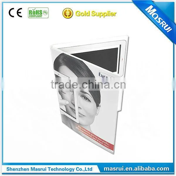 Hot Sale LCD Video Brochure / Video Greeting Card for Business Promotional