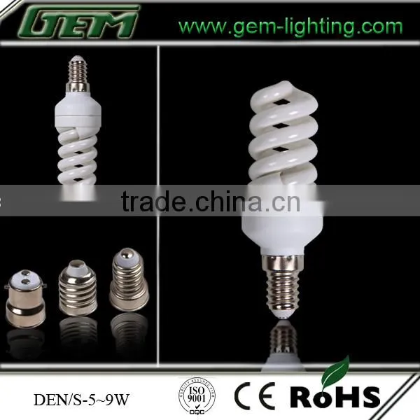 Spiral Type Lamp, 130V 7W With E14 Lamp Base