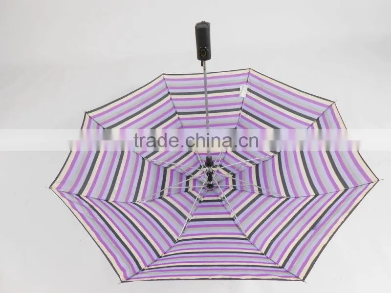 striped design folding umbrella 2 fold striped patio umbrellas