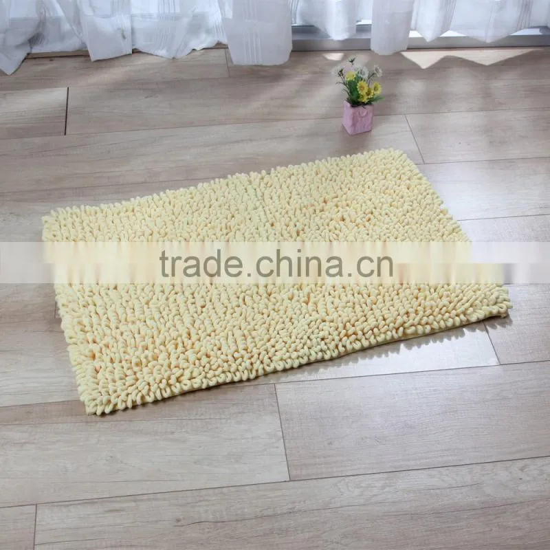DADA modern style design chenille no hair removal bathroom rug anti slip mat super absorbent carpet