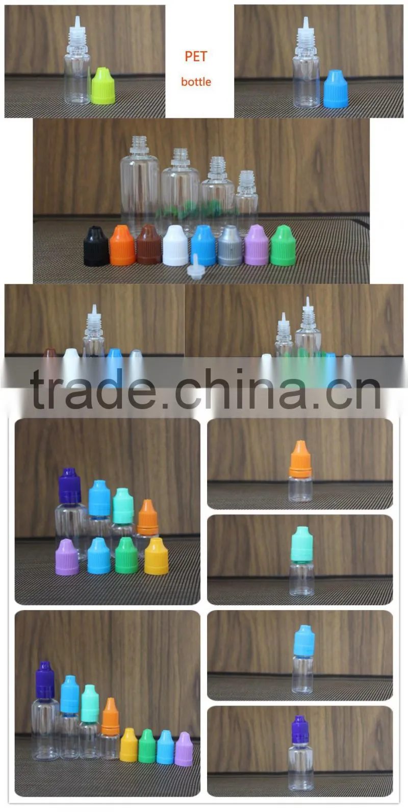 60ml unicorn bottle for e liquid with tamper evident cap for plastic e-liquid bottle