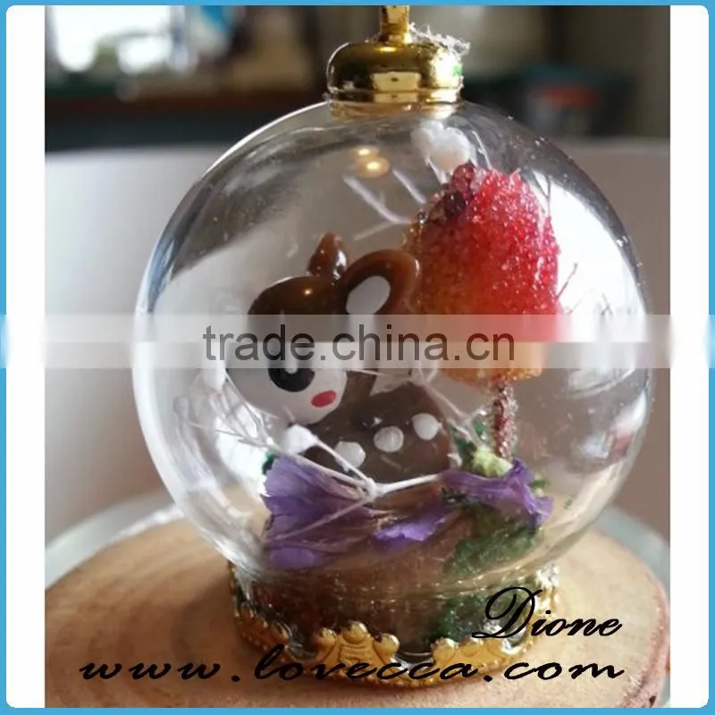 Shine--blown glass christmas ornament crafts transparent Xmas glass ball