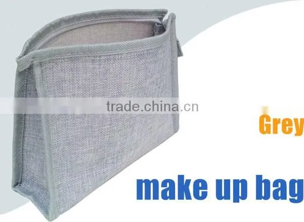 Durable canvas nylon EVA zipper storage bag cosmetic bags with zipper