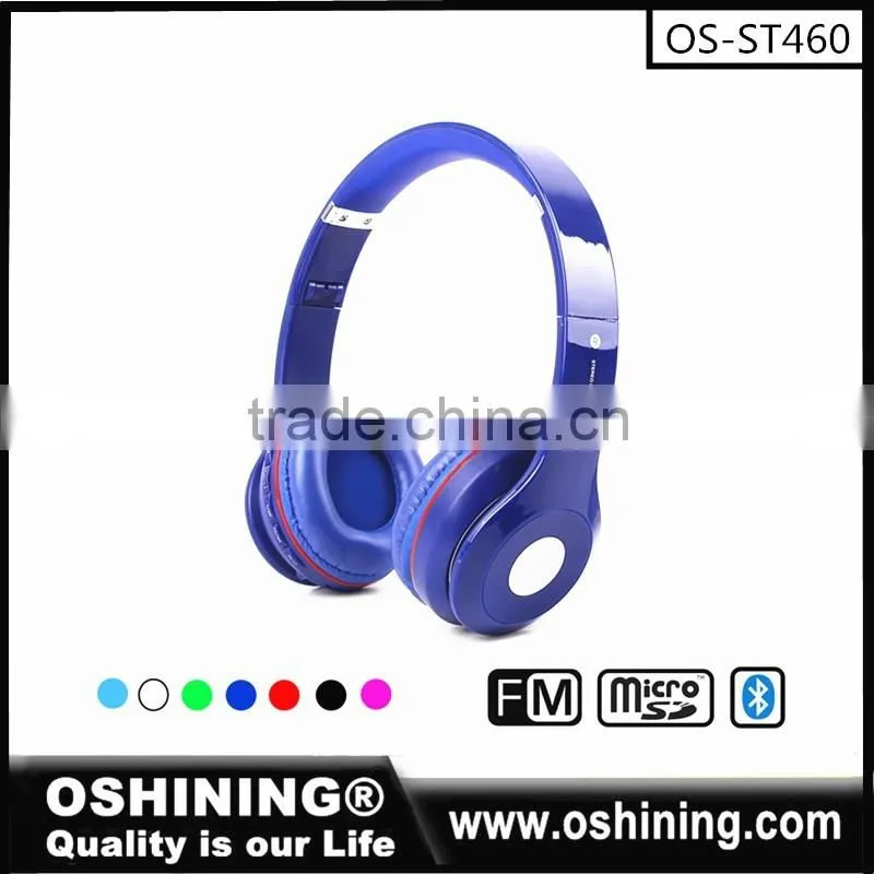 2016 Best quality noise cancelling wireless bluetooth stereo headphone (OS-ST08)