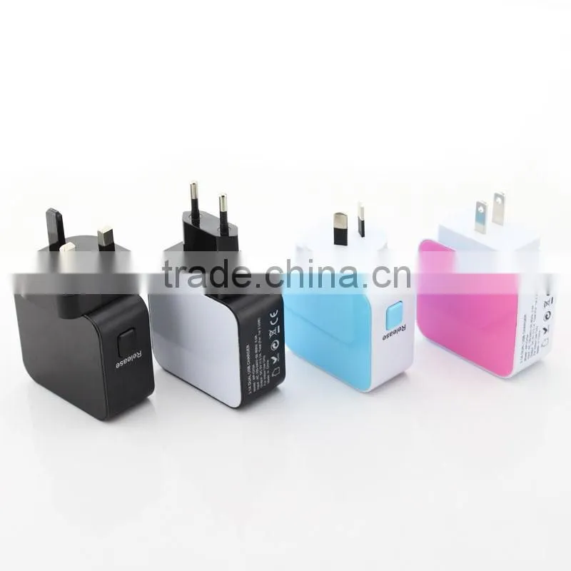 Wholesale World Travel Adapter (AU EU US UK Plugs) And Charger With 2 USB Manufacturer