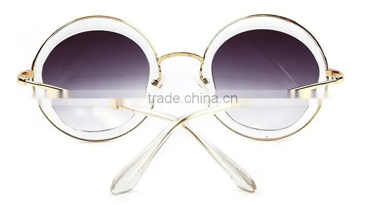 ADE WU reminiscent wholesale metal temple sunglass round SMU 12NS