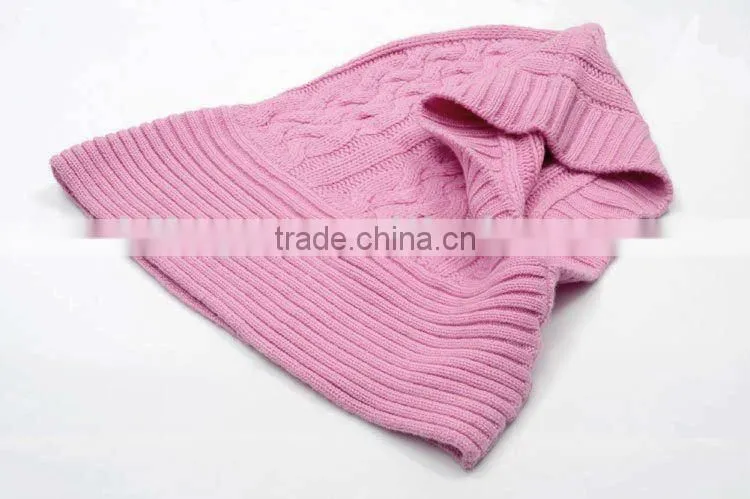 cashmere knitted head wear tubes,scarf, hat