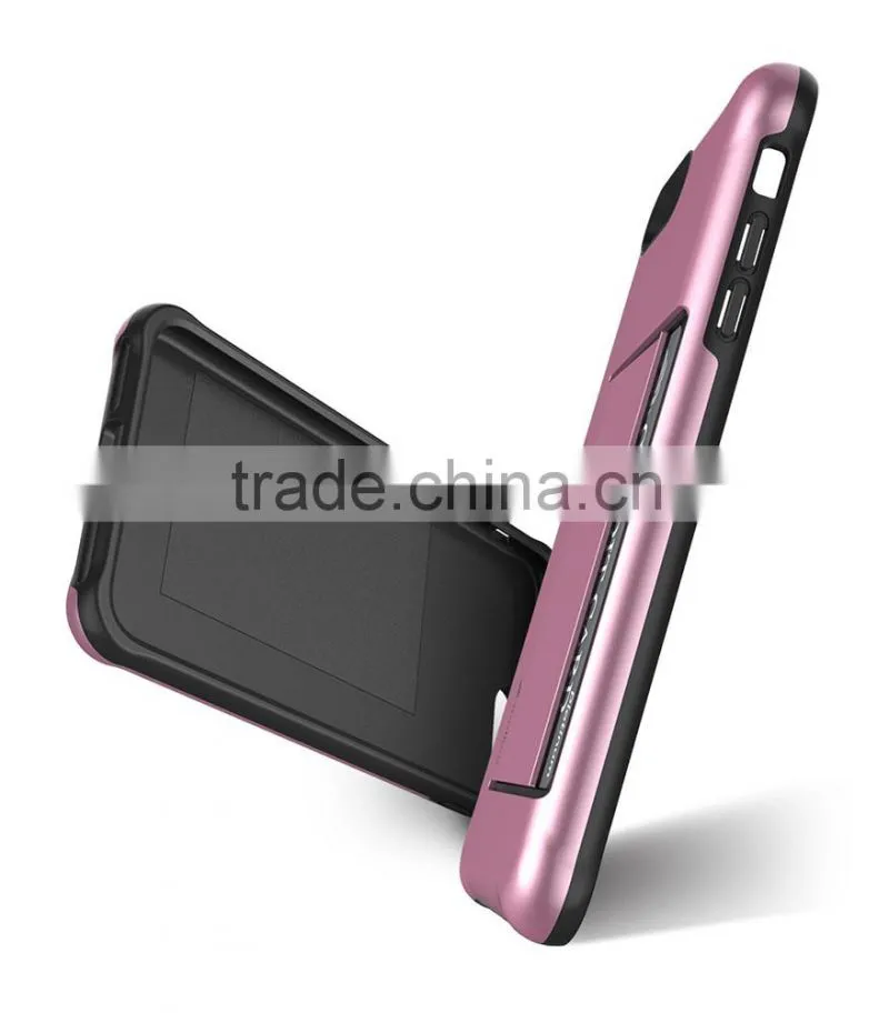 Back Card Mobile Phone case Double Layer PC case for Apple iPhone 7 Plus(5.5")