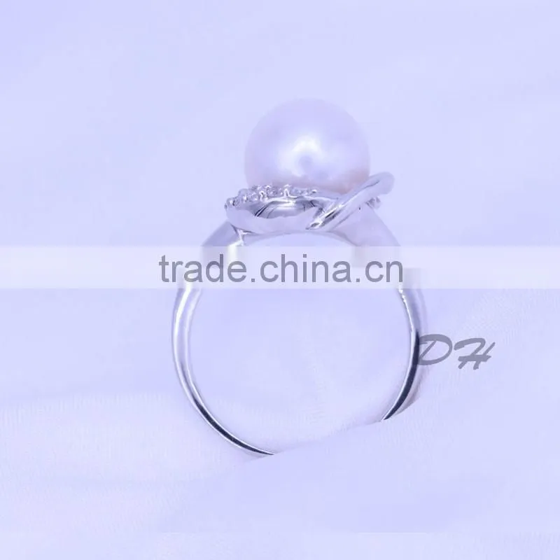 Fashion jewelry 925 silver original pearl ring wholesale