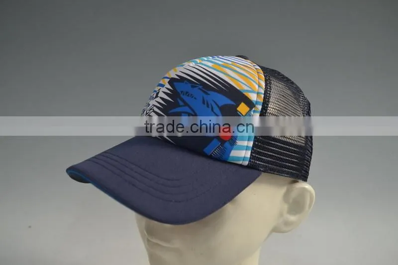 young style car print trucker baseball mesh cap children hat / kids sport caps