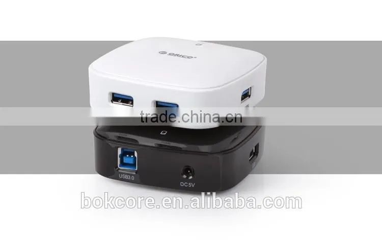 ABS plastic super speed 4 port USB3.0 HUB, black and white color