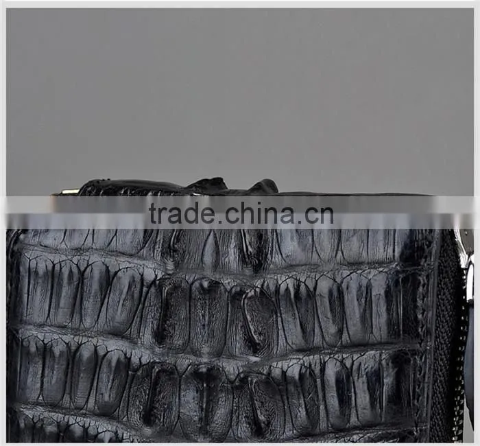 2016 Most popular mini money wallet zipper coin purse genuine crocodile leather coin wallet
