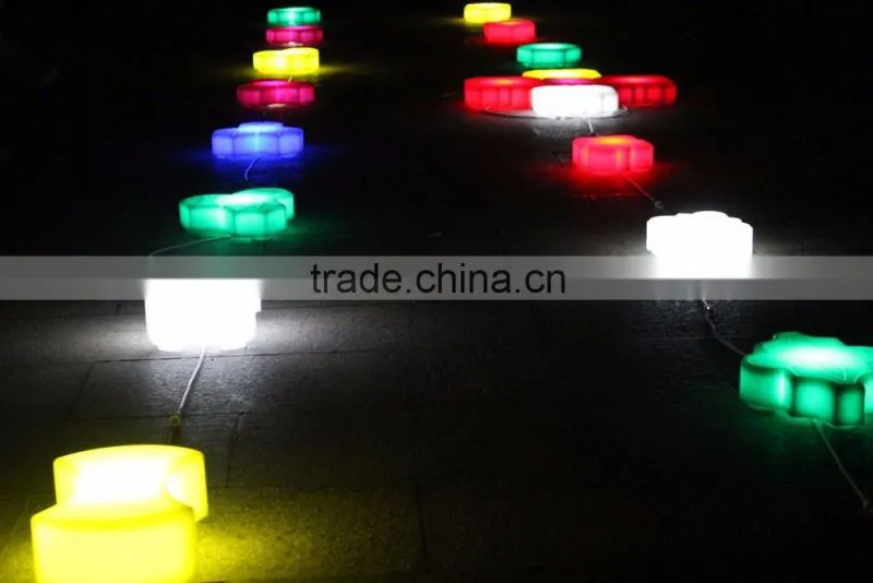 High Quality Colors LED Dancing Floor Light Multi-Shape Floor Tiles