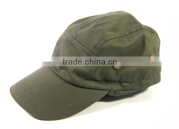 OLIVE GREEN BALL CAP HAT BUCKET EAR FLAP AND NECK SUN PROTECT HUNT HIKE FISH BUCKET HAT