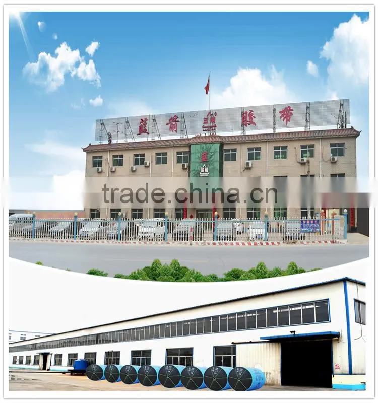 china export market good elasticity rubber v guide conveyor belt