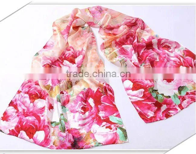 digital print silk scarf