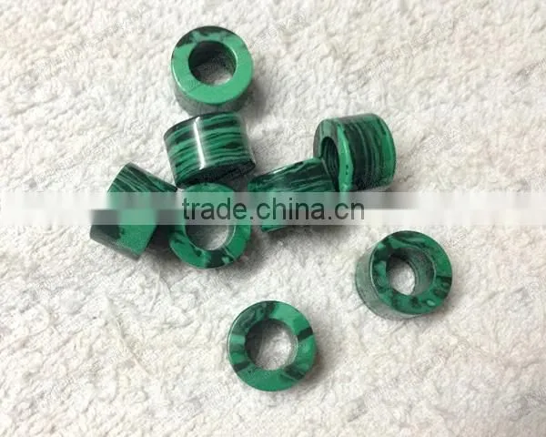 Body piercing jewelry,malachite stone tunnel ear plugs