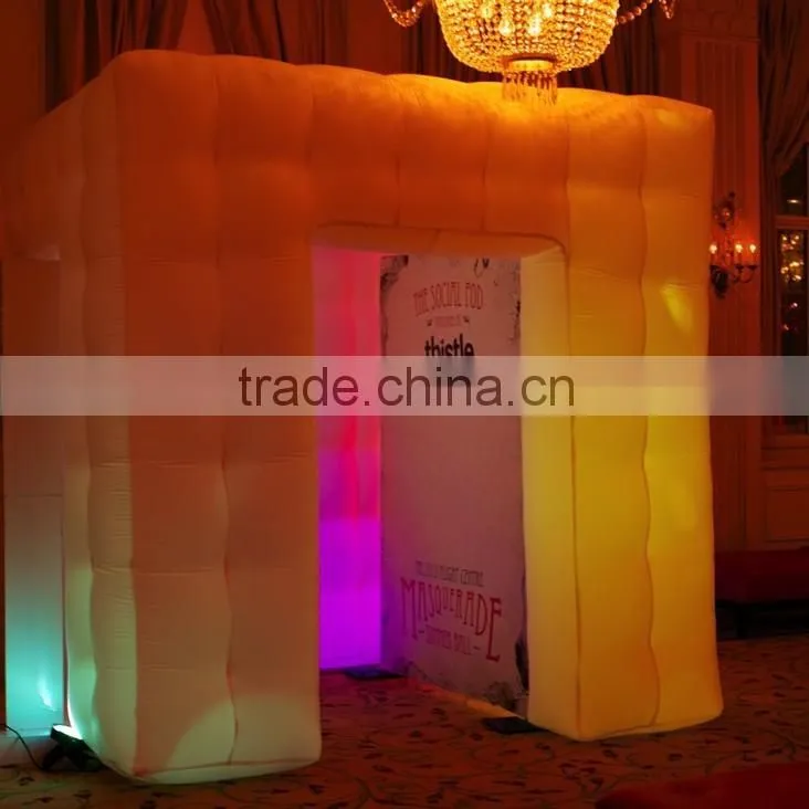 Hot Selling!! High Quality LED Lighting Photo Booth Inflatable Tent
