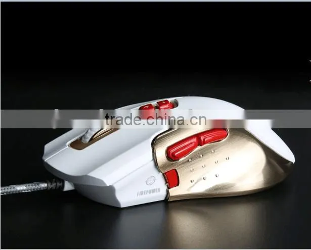 latest private model metal sides 8d funny computer glowing gaming mouse with driver