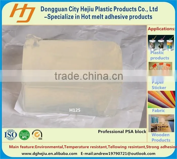 Nonwoven fabric lamination hot glue with oil resistant
