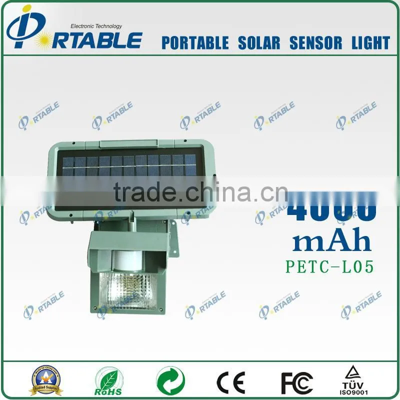 portable solar panel 4000mah for garden and street
