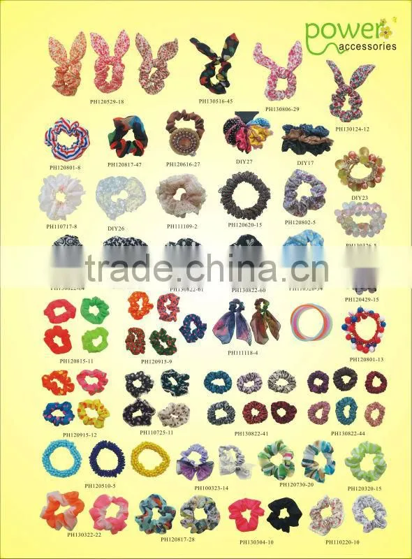 chiffon hair scrunchie ,chiffon Ponytail Holder chiffon hair elastic band