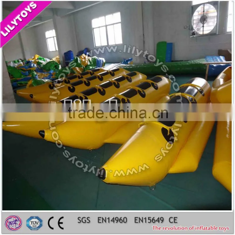 Top quality professional manufacturer inflatable boat/yellow banana boat for children