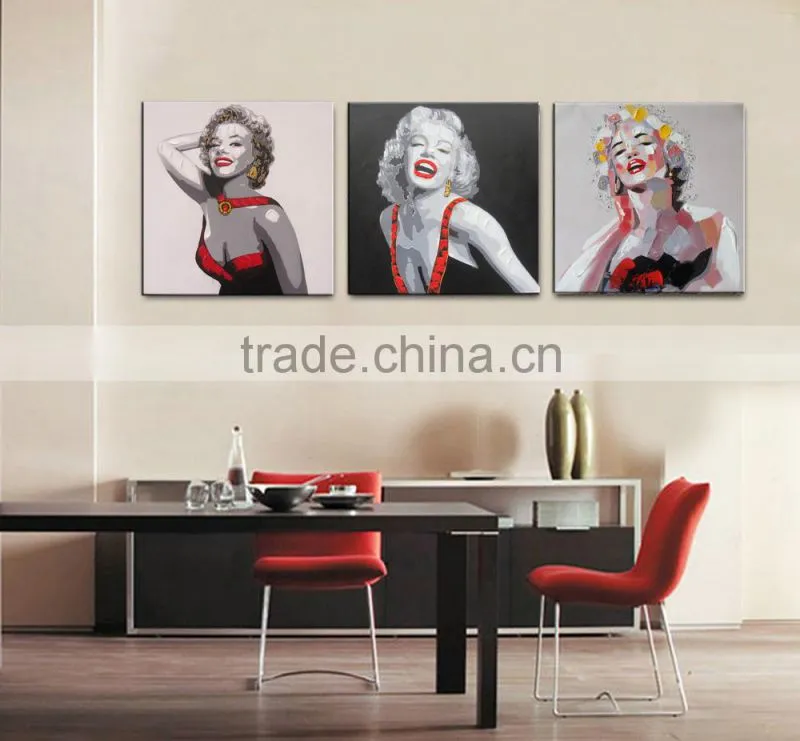 Sex Girl Picture Modern Portrait Painting for Wall Art
