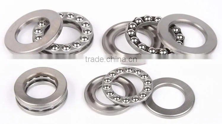 Low friction bearings thrust ball bearing 51118 with steel cage