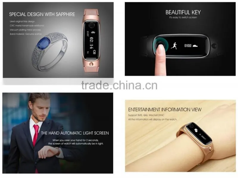 Hot sales fashion multifunctional health management smart bracelet Bluetooth with headset combo