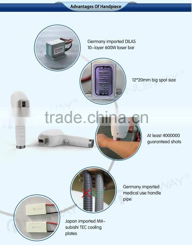 13 years experience permanent skin tightening portable 808nm diode laser hair removal beauty equipment machine