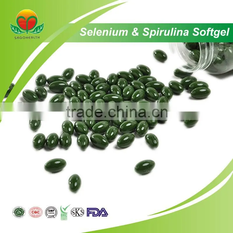 Manufacturer Supply Selenium & Spirulina Softgel