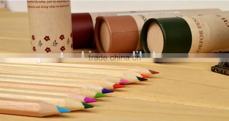 OEM hot sale natural color pencil,natural wood colored pencils