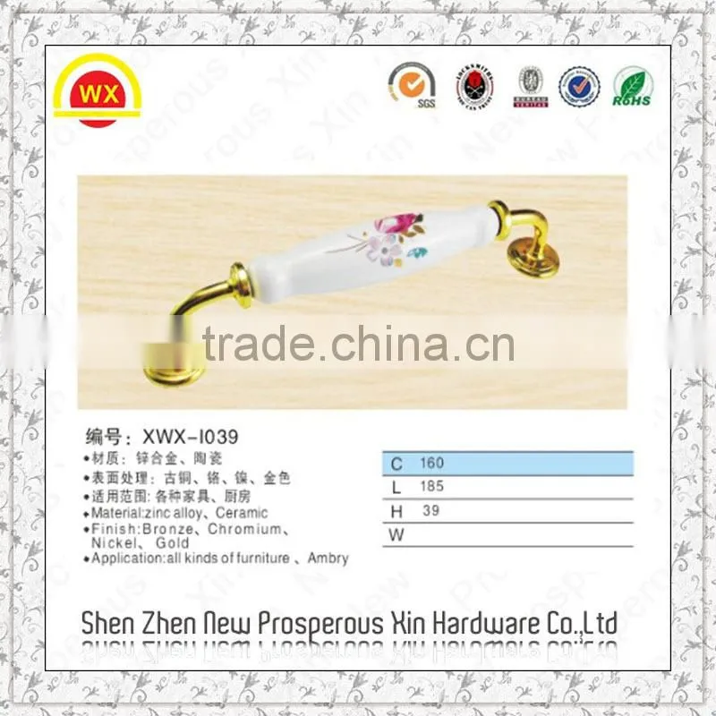 Wholesale high quality ceramic bedroom furniture handles