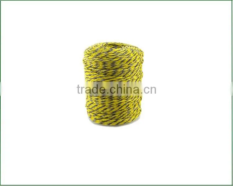 Hot sales polyrope electric fence shock PE UV stabilized poly rope for animal farm fence