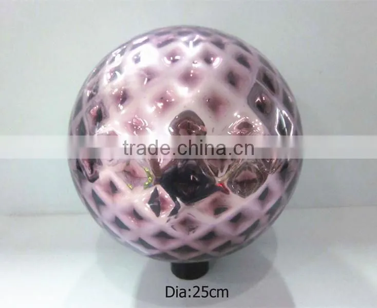 25cm solid blue glass ball, garden ball ,gazing ball
