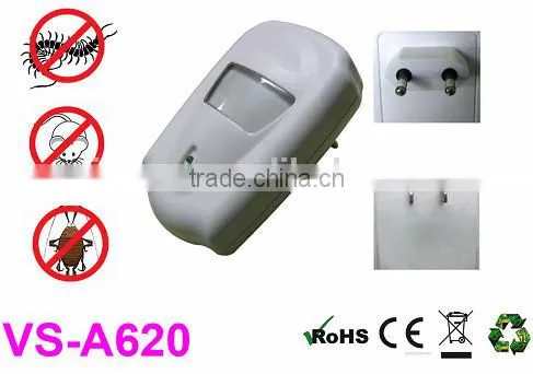 X-pest VS-A620 indoor electric sonic insect bug flea cockroach fly mouse pest repeller control device AC plug