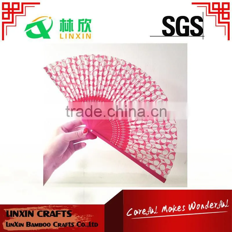 bamboo ribs custom logo foldable cheap paper hand fan
